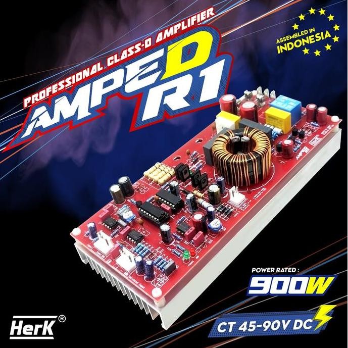 Kit Power Amplifier Ampli Class D 900 Watt Amped R1 Herk