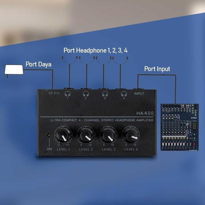 ASHLY HA400 Amplifier Headphone
