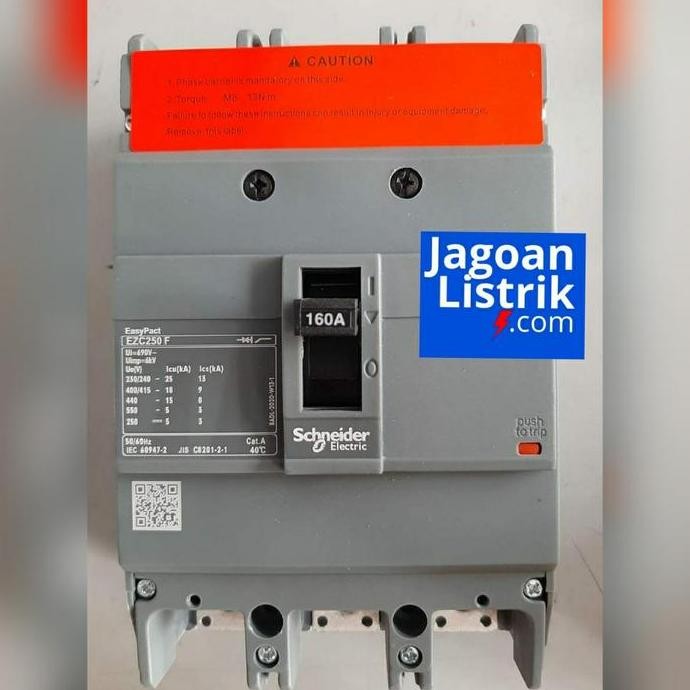 Promo MCCB EZC 250F 3P 160A Schneider MCCB EZC250F3160 Ampere COD