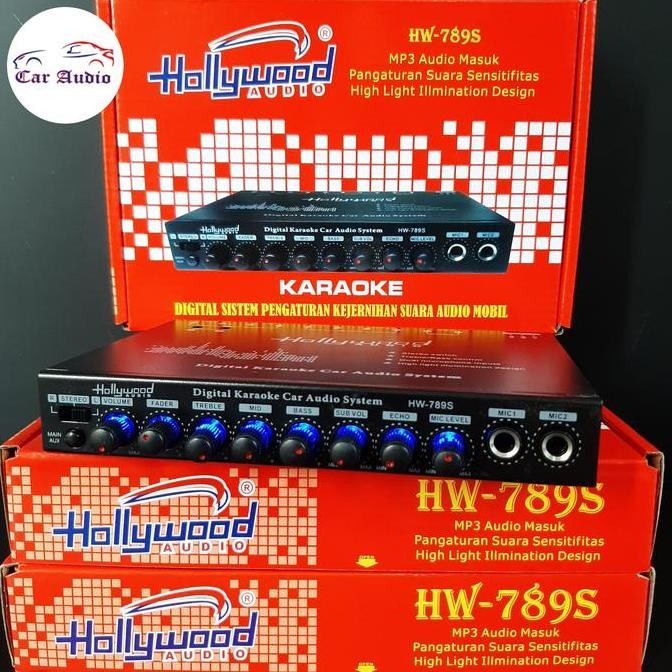 Hollywood Equalizer Parametrik Audio Mobil Pre Amplifier