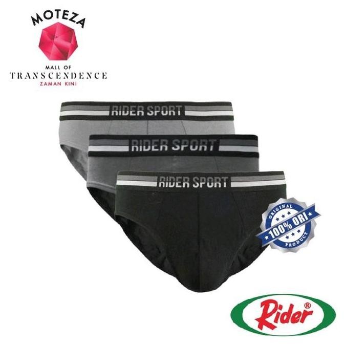 Promo Celana Dalam Rider 785 / celana Pria Mini Brief - RIDER Brand R785B - SPORTS Edition Boxer COD