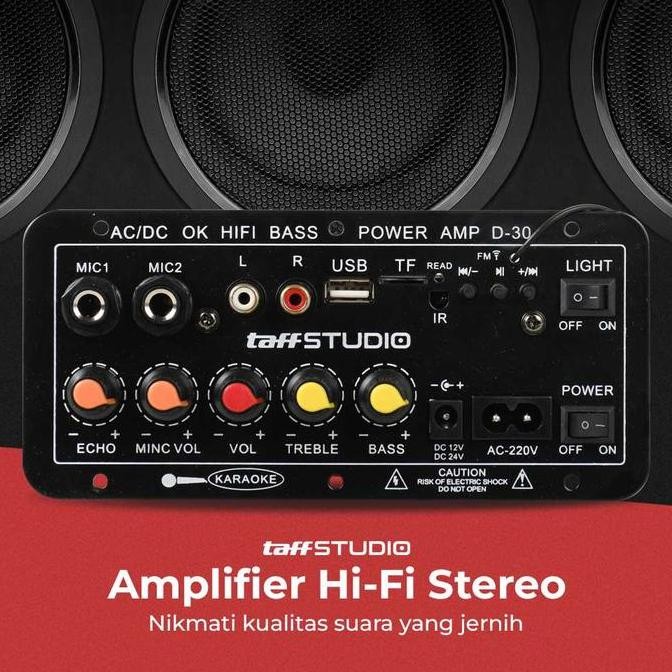 Ampli Amplifier Papan Audio? Bluetooth Subwoofer Universal Dc 12-24V 1224 Mixer 2 Cenel Mini Untuk P