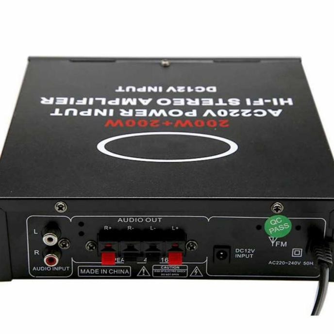 Power Amplifier Bluetooth Karaoke Mobil Speaker Komponen Pasif Woofer