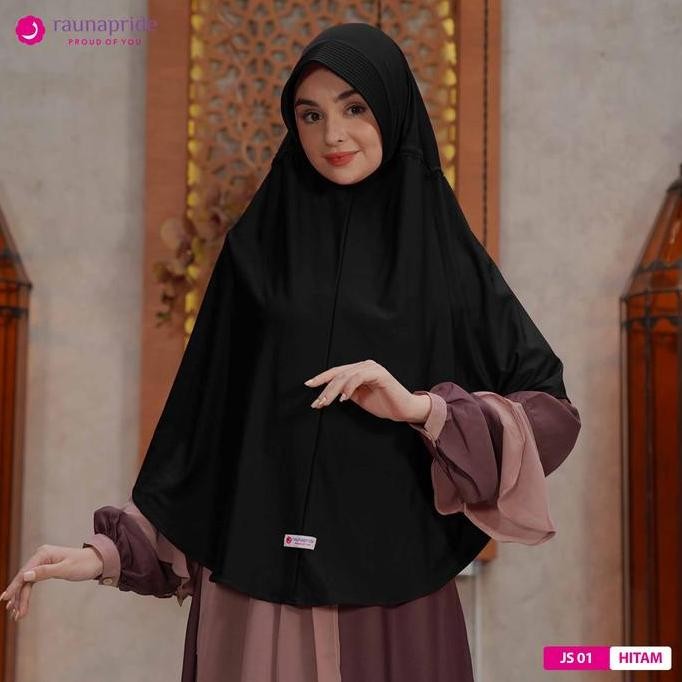 Promo Rauna Pride / Hijab Instan - Jilbab Serut 01 / Kerudung Instan / Bergo Wanita / Khimar Square 