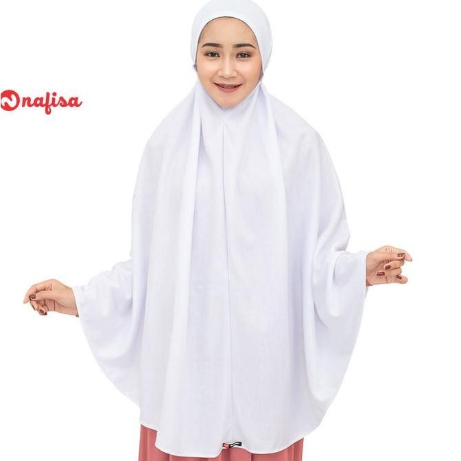 Promo Nafisa Hijab At Home Super Jumbo Jilbab Instan Tali Kaos Non Pet COD
