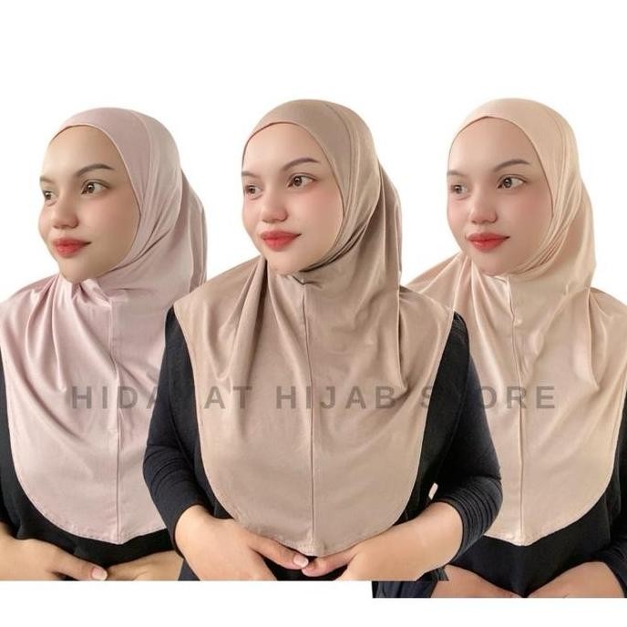 Promo Jilbab Bergo Kaos Sport/Bergo Olahraga - Nyaman dan Panjang COD