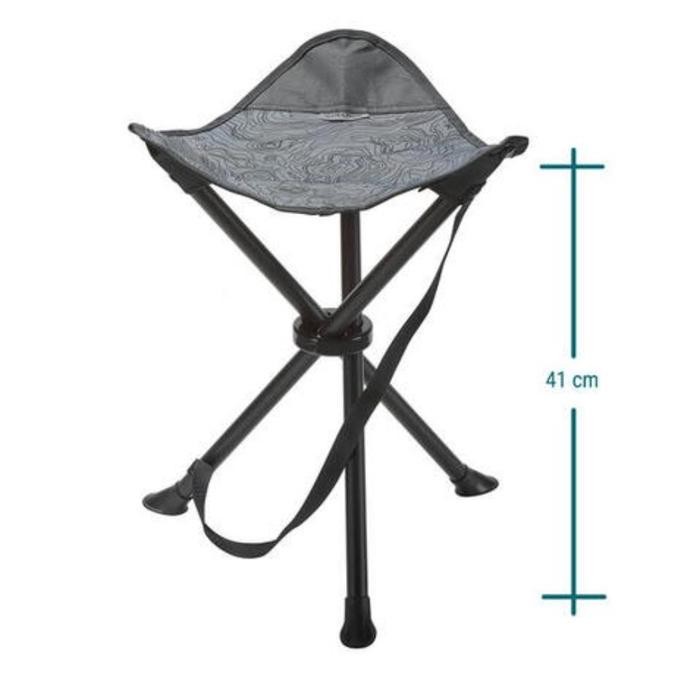 TERMURAH - kursi lipat grey tripod quechua bangku lipat kursi mancing