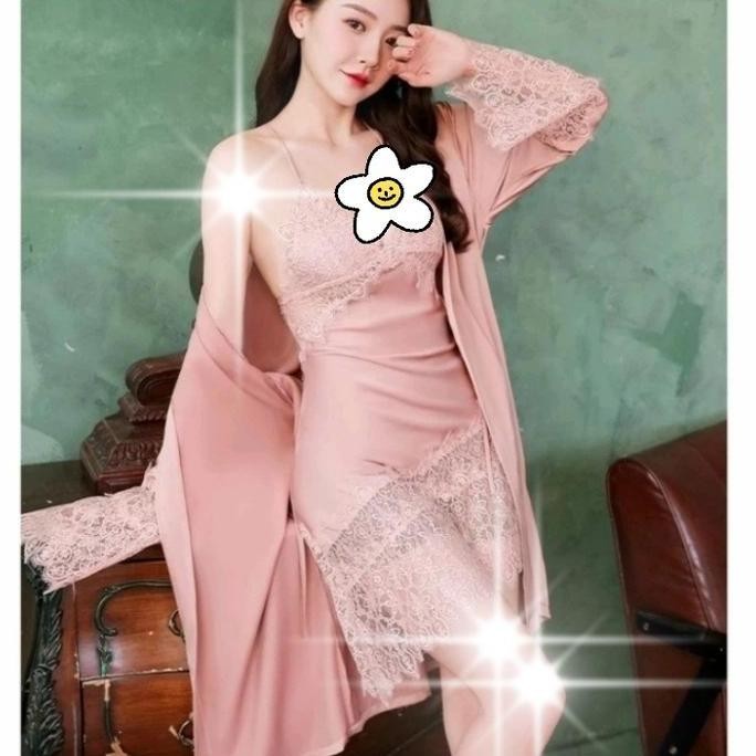 PROMO - lingerie premium-baju tidur mewah satin kado buat istri