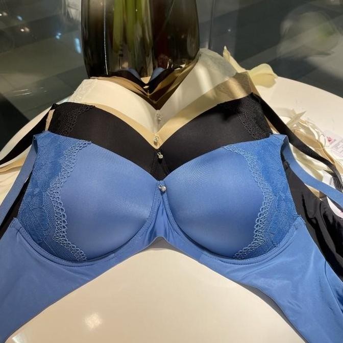 TERBARU - Wacoal Feel Free Collection Bra IB 4140 R1 aksen Renda No wire 3/4cup