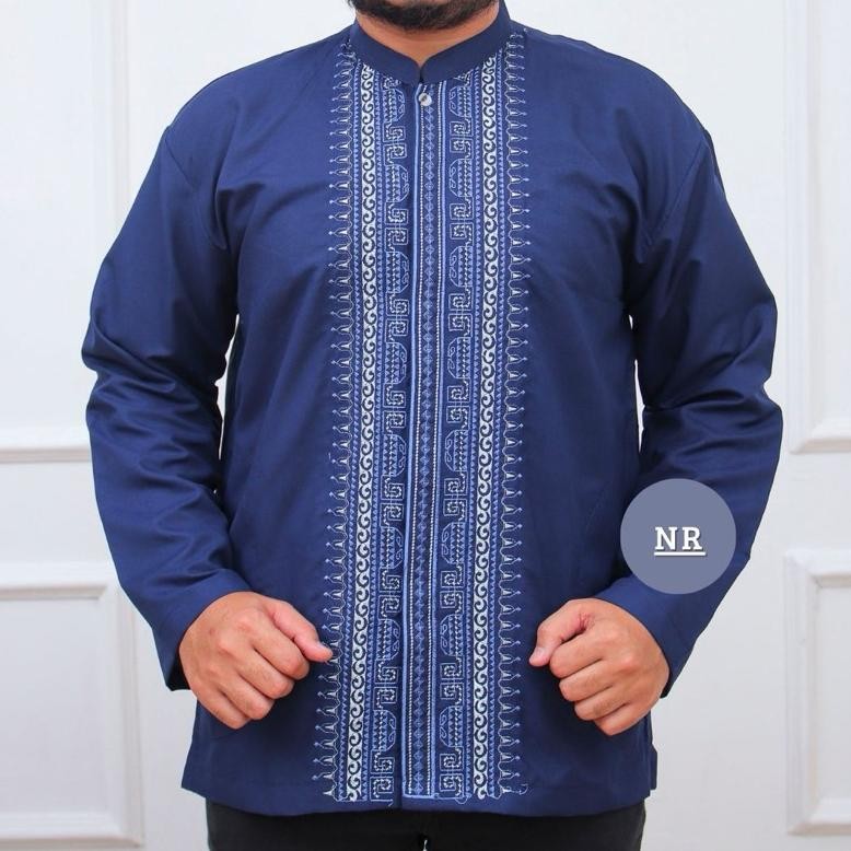 Terbaik BAJU KOKO WARNA LENGAN PANJANG PUTIH / BAJU KOKO DEWASA kode ASP-19 ~