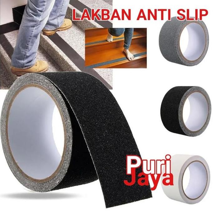 Stiker Lakban Anti Slip Lantai Kamar Mandi Garasi Safety Grip Tangga