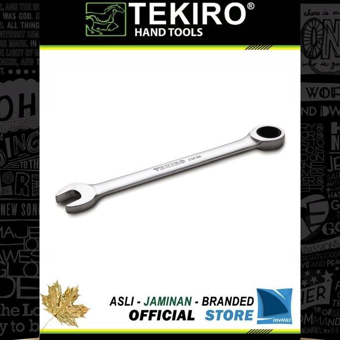 Kunci Pas Ring RACET Panjang 13 mm - Single Gear Ratchet TEKIRO