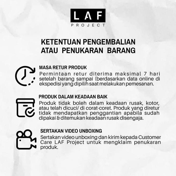 Laf Project - Sepatu Shoes Sneakers Casual Kasual Pria - Akasa - Hitam Black Putih