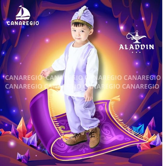 Kostum Aladin Prince Aladdin Putri Yasmine/ Anak Laki Laki / Aladin Disney