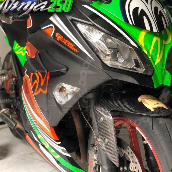 wingside Winglet Ninja 250 FI old Hitam Original