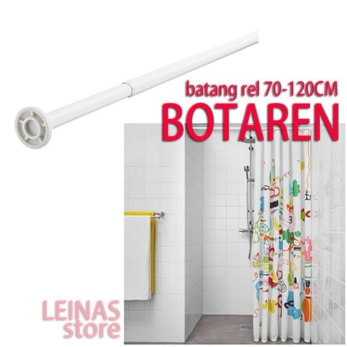 Batang Tirai Shower / Rel Shower Kamar Mandi Adjust Rel 70-120 Cm