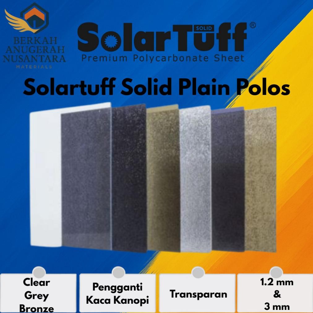 Atap Solarflat Pengganti Kaca 3mm Per 50cm Polos Transparan Tembus Pandang 3 mm