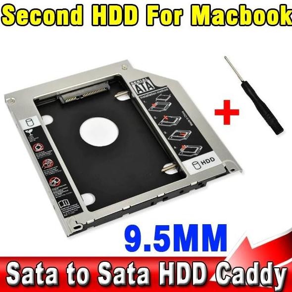 DY65 - HDD Caddy for Macbook & iMac 9,5mm hdd cady 9.5