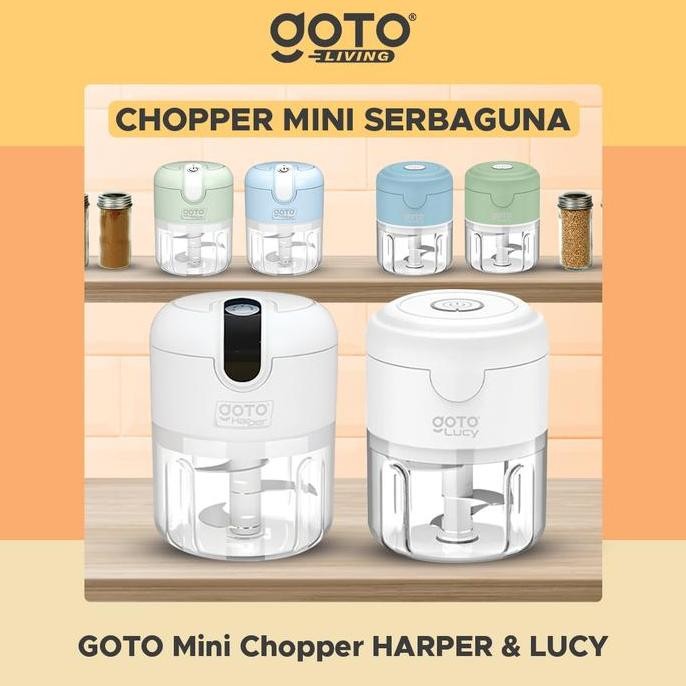 Goto Lucy Harper Mini Chopper Blender Penggiling Bumbu Dapur Portable