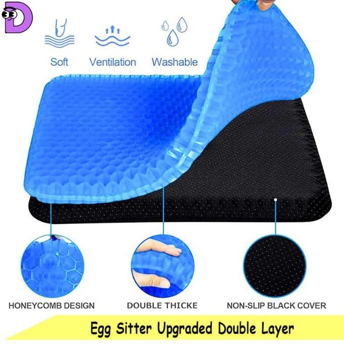 Bantal Kursi Silicon ORIGINAL Free Sarung | Bantalan Kursi Silikon
