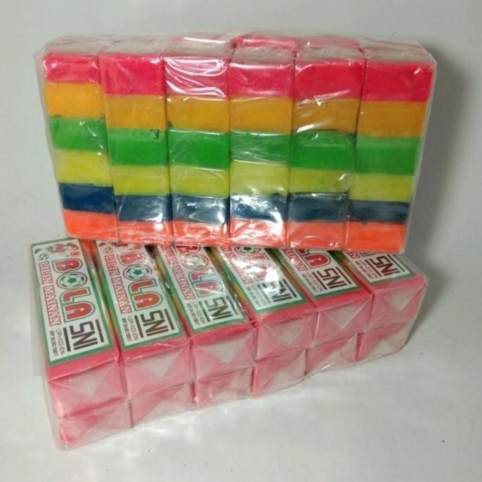 LILIN PLASTISIN MAINAN ANAK 5 WARNA CAMPUR - LILIN PLASTISIN 1 BARIS