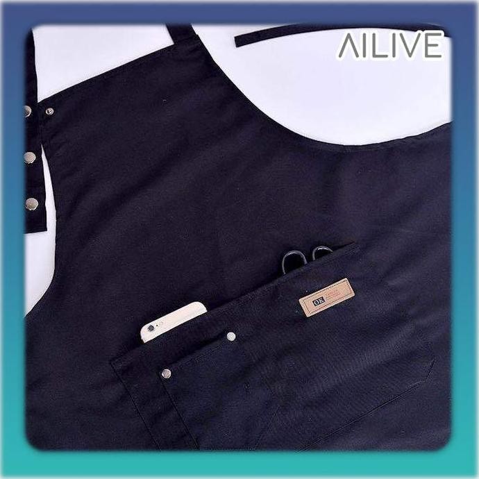 APRON CELEMEK DRILL KOREAN STYLE/ APRON/ CELEMEK/ BARISTA