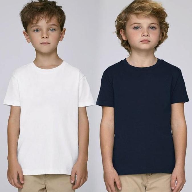 Kaos Putih Polos Anak 1-12 tahun