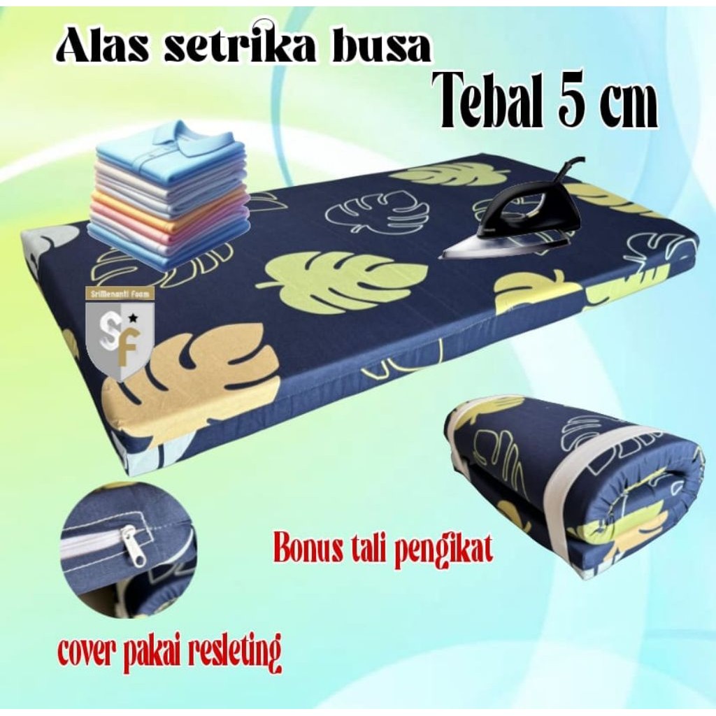 Alas setrika busa inoac || Tebal busa 5 cm || bonus tali pengikat || Alas setrika Inoac || Busa Inoa