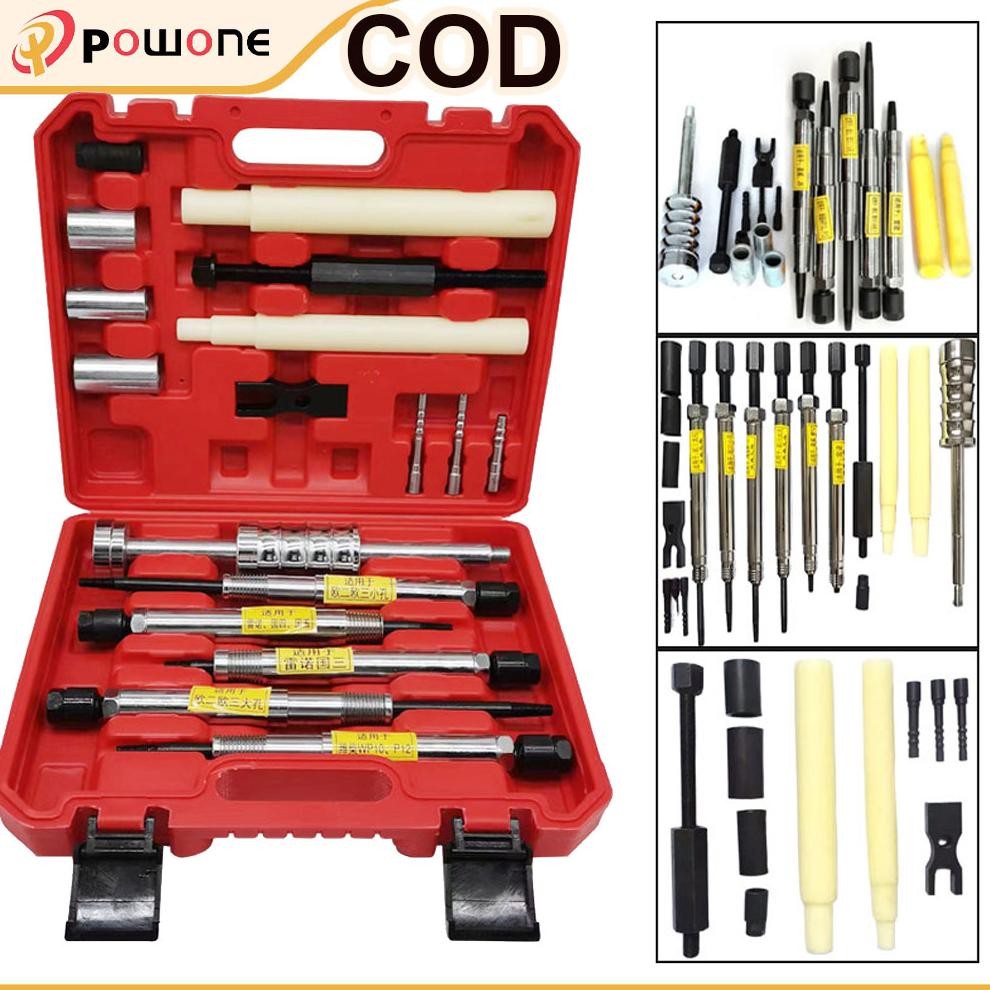 UGNDA Alat Pembongkaran Selongsong Tembaga Injektor Common Rail Universal Alat Pelepas Bushing Temba