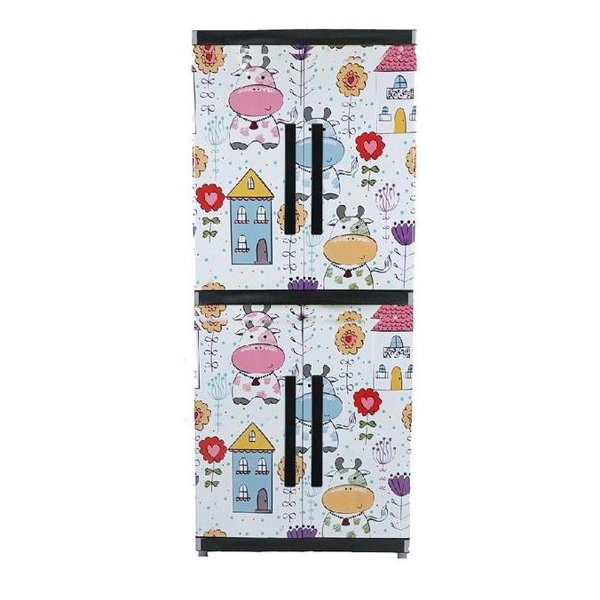 Promo lemari plastik box miami orlando 2 pintu 4 susun COD