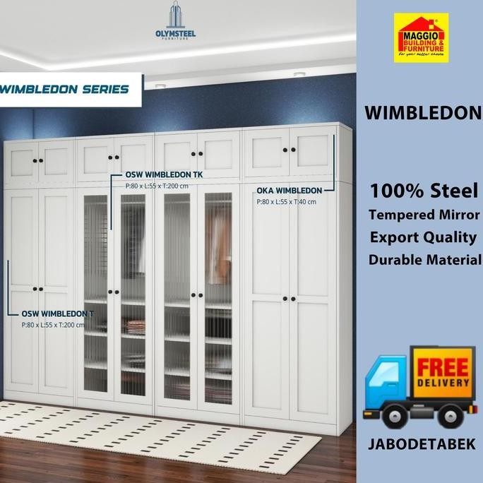 Promo LEMARI PAKAIAN BESI - FURNITURE BESI - LEMARI BESI - LEMARI OLYMSTEEL - WIMBLEDON SERIES - OLY