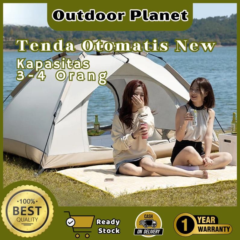OUTDOOR Planet (GARANSI 1 TAHUN)Tenda Camping Kapasitas 2-4 orang tenda camping 4 orang Tenda Otomat