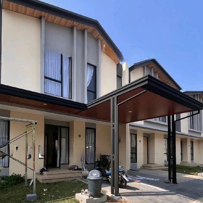 Kanopi Hollo Galvanis Atap Alderon daubel layar Plafon PVC Kotak Motif Profil Harga All In Material 