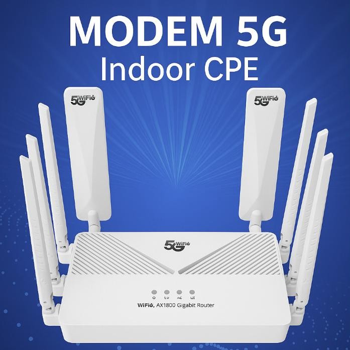 ROULACASE - SMARTCOM Modem Wifi Router 5G LTE CPE Y1800E MIMO 2.4Ghz 5Ghz Support All Operator Unloc