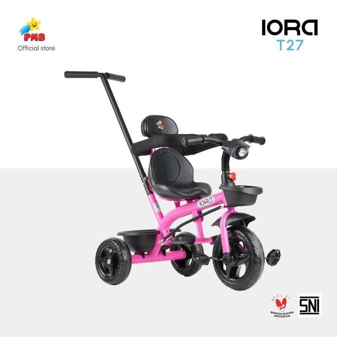 Sepeda Anak Roda Tiga 3 Baby Tricycle Iora Pmb Tc-06 Tc06 Stroller Trike T27 T-27