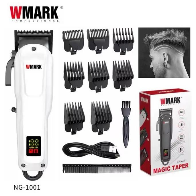 Wmark Alat Cukur Rambut Hair Clipper Professional 6600 Rpm New 2024 Charging Usb Tipe C Mesin Cukura