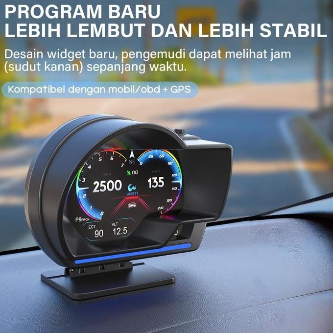 [Hadiah] Obd2 Scanner Mobil F9 Hud Display Car Smart Digital Gauge - Display Speed Security Alarm Wa