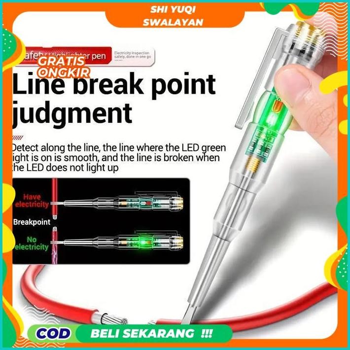 OBENG MINUS TESPEN TESTPEN TES CEK INDIKATOR ARUS LISTRIK DUAL LED KUALITAS PRODUK TERBAIK