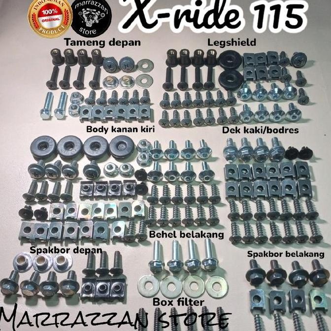 Baut Body Motor X Ride Fullset Body Fullbody