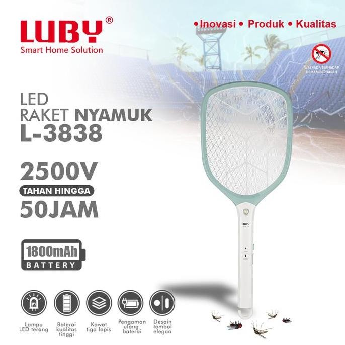 Luby Raket Nyamuk Luby Tipe L-3838