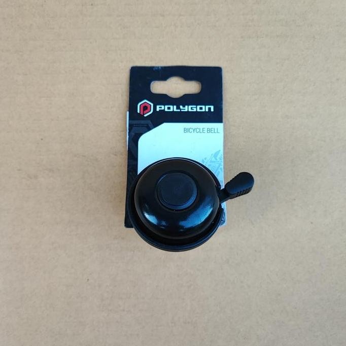Bicycle Bell Ring Polygon Black. Bel Sepeda Kring Hitam Polygon