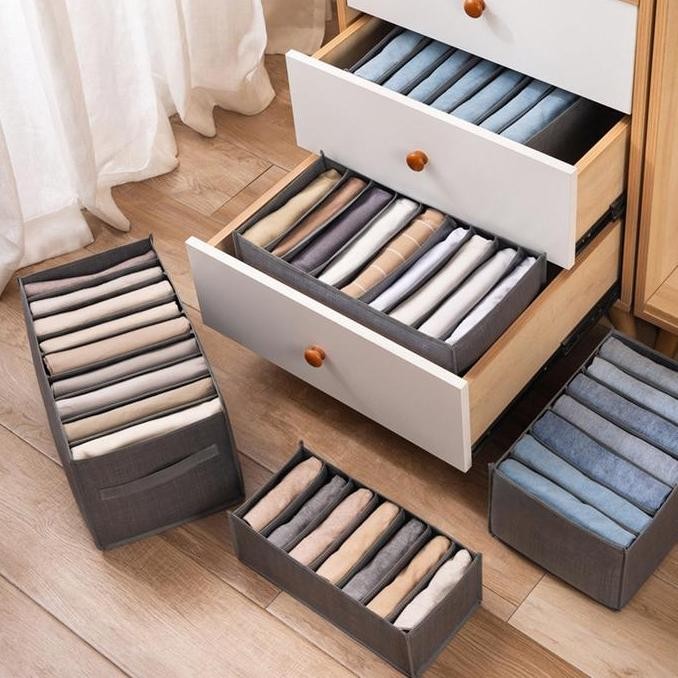 Storage Box Organizer Celana Dalam Sekat Laci Pakaian BH Kaos Kaki