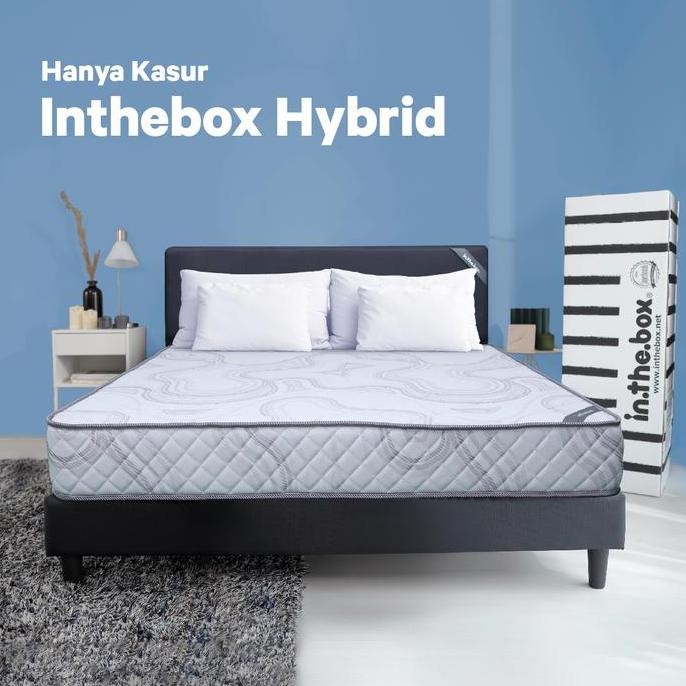 Kasur Busa IN THE BOX HYBRID Ukuran 180x200 (King) FREE BANTAL