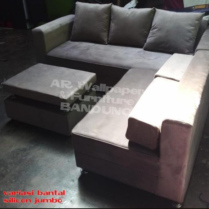 kursi sofa minimalis leter L