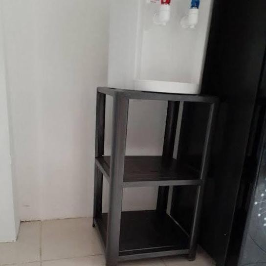meja dispenser besi minimalis