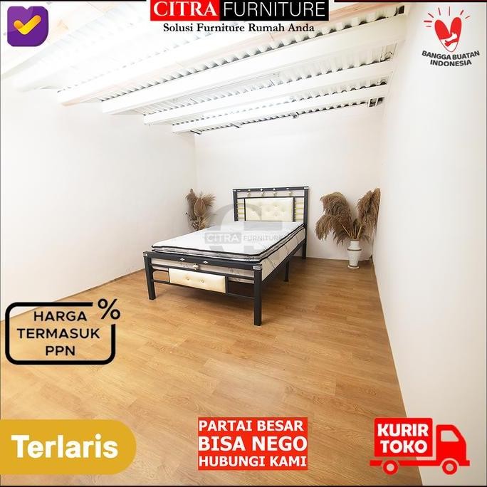 Ranjang besi minimalis 120x200