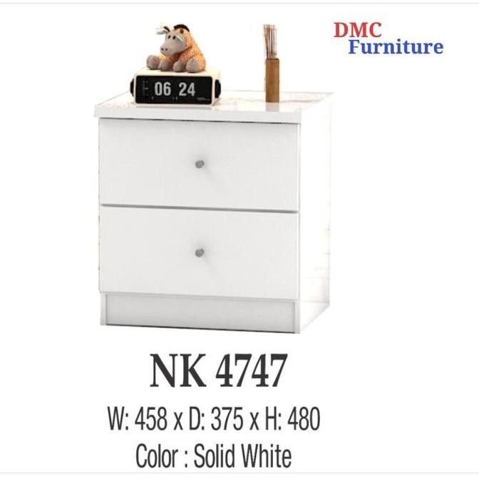 nakas minimalis meja samping tempat tidur laci serbaguna