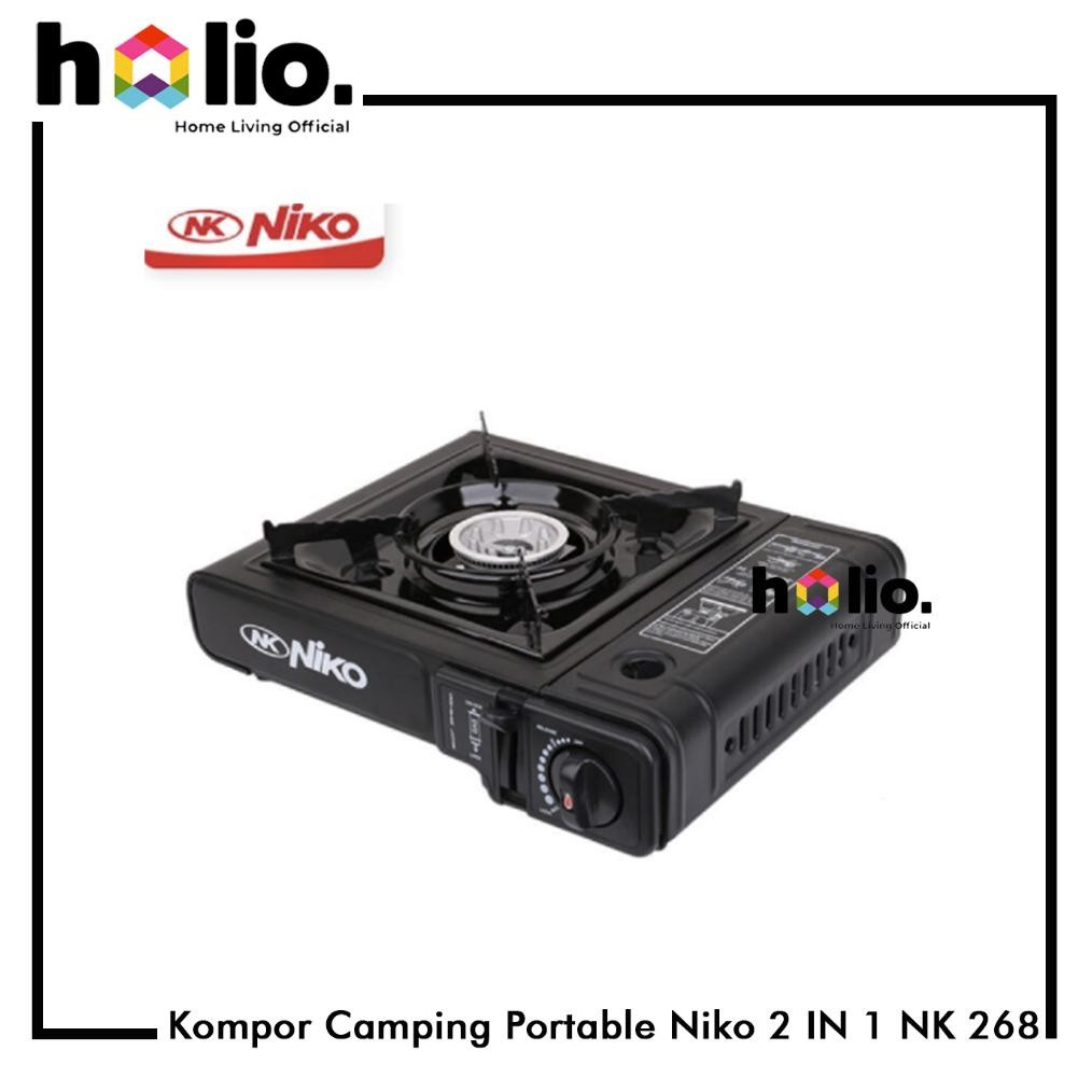 IDEALE- Holio Kompor Camping Portable Niko 2 IN 1 NK-268C / NK268 / NK 268 C