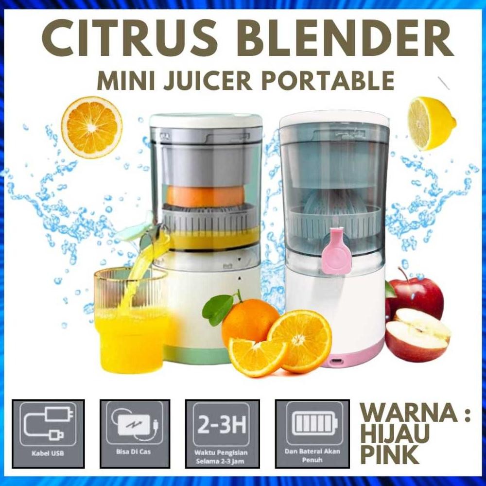 IDEALE- Citrus Blender Mini Juicer Portable Alat Peras Buah Otomatis Multifungsi / Blender Juicer Po