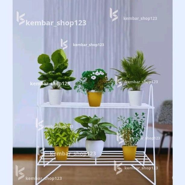 rak pot 2susun/ rak sepatu 2 susun /rak pot tanaman besi